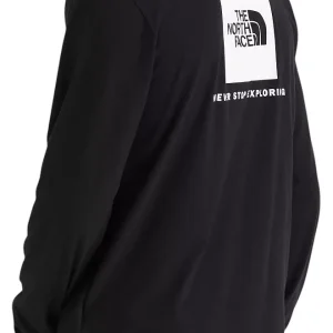 The North Face Men's NSE Box Long Sleeve Shirt - TNF Black/TNF White