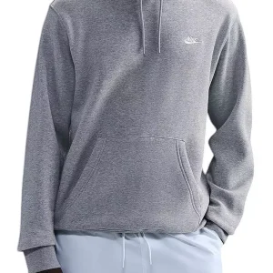 Nike Men's Club Fleece Hoodie - Dk Grey Heather